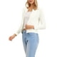thumbnail image 4 of INSPIRE CHIC Elegantes Shrugs para Mujeres, Bolero de Manga Larga Abierto, Color Blanco, 4 of 6