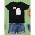 thumbnail image 3 of Boo. Retro Style Cute Ghost T-Shirt Juniors -Image by Shutterstock,  Large, 3 of 4