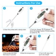 thumbnail image 2 of Thermometer,Max/min ℃/℉ Prompt And Auto Lock Max/min Auto Shutoff Function Meat Lcd Thermometer Conversion Low Thermometer With Temperature Low Low Prompt, 2 of 7