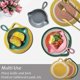 thumbnail image 5 of Pot Holders Set Kitchen Trivets, 100% Pure Cotton Potholders For Hot Pots And Pans, Stylish Coasters Hot Pads Mats For Cooking And Baking, Set Of 3 (7, 5 of 5