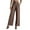 Brown*, variant on RUTAYY Women's Casual Pants Wide Leg Work Business High Waisted Solid Color with Pocket Trendy Classic Trousers