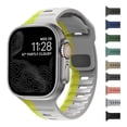thumbnail image 1 of Correa Sport para Apple Watch, Silicona Bicolor, Resistente al Agua, Estilo Deportivo, Compatible con Todas las Series, 1 of 5