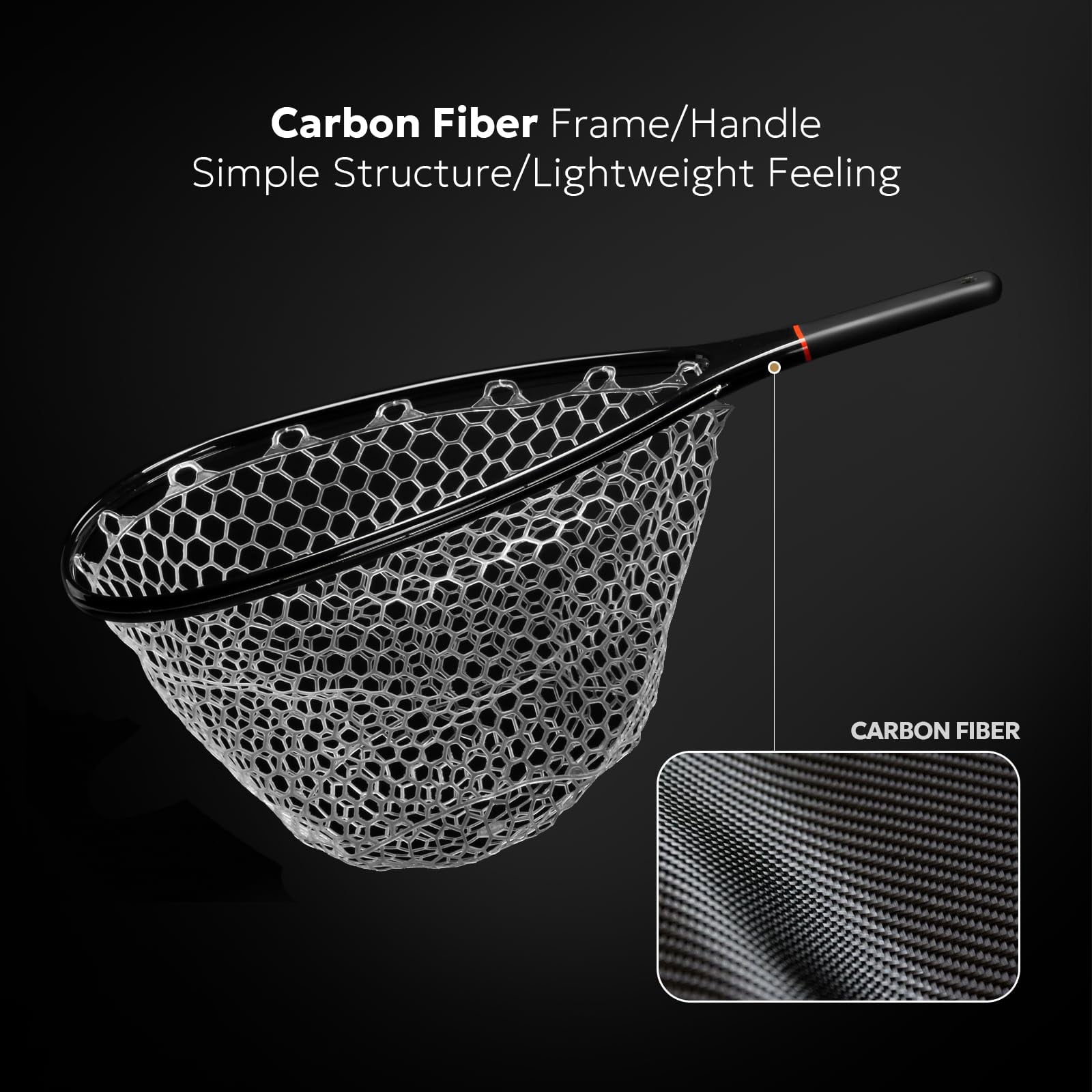 Fly Fishing Landing Net Soft Rubber Mesh Trout Catch And Release