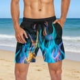 thumbnail image 4 of Xdegoge Swim Trunks for Men Quick Dry Board Shorts Fun Novelty Graphic Print Bathing Suits with Mesh Lining Drawstring Elastic Waist Beach Vacation Surfing Summer, 4 of 6