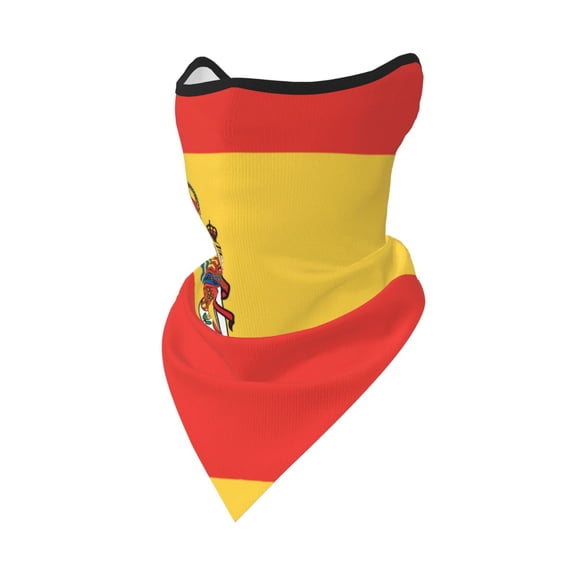 Sun Protection Face Mask Neck Gaiter Windproof Scarf Flag Of Spain Sunscreen Breathable Bandana Balaclava For Sport Outdoor