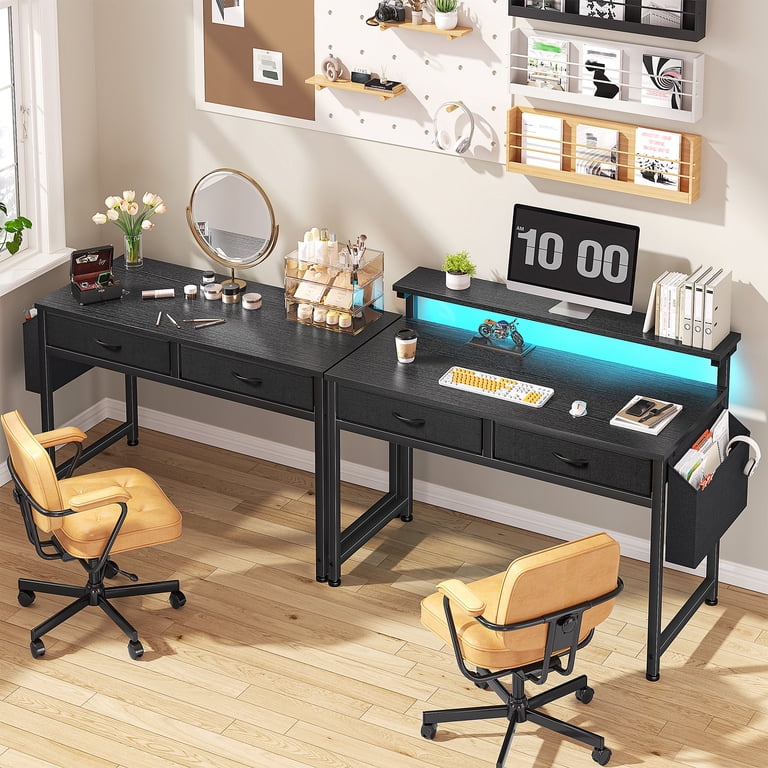 Romorgniz 37.8" Computer Desk with RGB LED and Monitor Stand photo 8