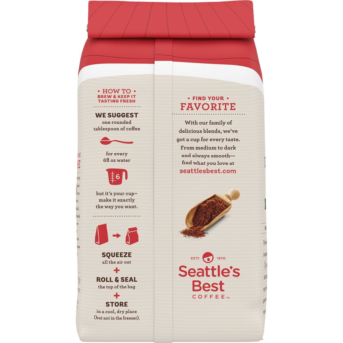 2X - Seattle's Best Coffee 6th Avenue Bistro Fair Trade Organic Dark Roast Ground Coffee -12oz Bag
