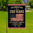 thumbnail image 4 of 4pcs 250th Anniversary Flag Celebrating 250 Years Anniversary Flags Retro 1776-2026 Patriotic Flags for Outdoor Lawn Garden Decor Doubleside Linen, 4 of 5
