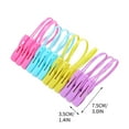thumbnail image 3 of Hulucky 12 Pack Windproof Clothespins Plastic Laundry Clips for Clothes Towels Quilt Fabric Hanging for Home Storage(Multicolor), 3 of 9