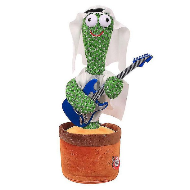 Cactus Peluche Juguete Sacudiendo Baile Grabación Iluminación Cactus