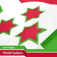 thumbnail image 4 of G128 2 Pack: Burundi Umurundi Flag | 3x5 Ft | LiteWeave Pro Series Printed 150D Polyester | Country Flag, Indoor/Outdoor, Vibrant Colors, Brass Grommets, Thicker and More Durable Than 100D 75D Poly, 4 of 6