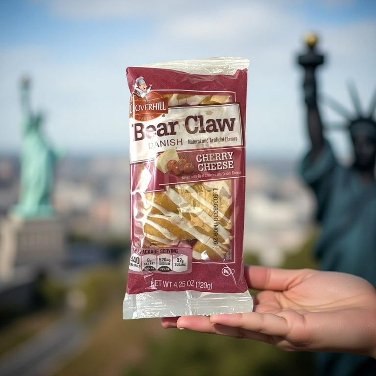 Cloverhill Bear Claw Cherry Cheese Danish, 4.25 Ounce -- 36 per
