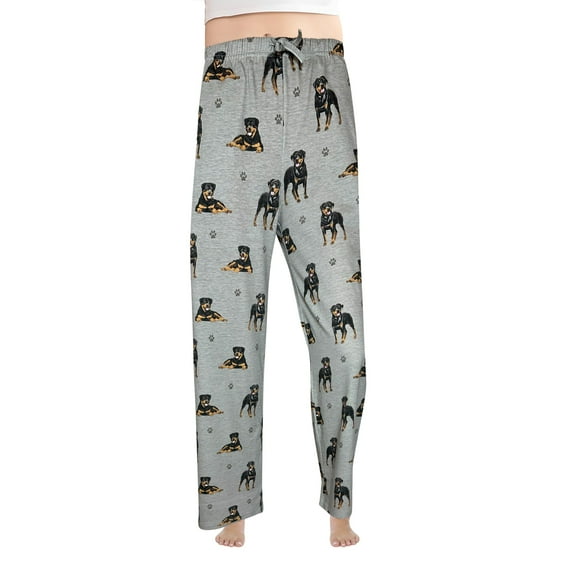 Comfies Rottweiler Unisex Cotton Blend Pajama Bottoms - Gift for Pet Lovers