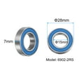 thumbnail image 2 of 2pcs 6902-2RS Deep Groove Ball Bearings 15x28x7mm Rubber Sealed Bearings, (ABEC 3), 2 of 6
