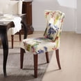thumbnail image 4 of Paradise Upholstered Accent Chair Off White Floral Fabric, 4 of 13