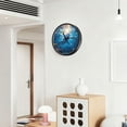 thumbnail image 6 of Voice Activated Clock with Glow Light 12 Inch Large Silent Wall Clock Battery Operated for Home Decor Shark Swimming in The Ocean, 6 of 8