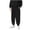 Black, variant on Busydd Girls Sweatpants 2-13 Years Unisex Warm Fleece Kids Sweatpants Casual Solid Color Elastic Waist Boys Sweatpants Comfy Cotton Teen Girl Clothes with Pockets 11 Years