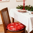 thumbnail image 2 of Christmas Chair Cushion – 15.75in Thickened Cotton-Filled Seat Pad, Soft Linen Cover for Winter Dining Chairs, Office, Garden, or Patio Use, 2 of 5
