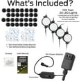 thumbnail image 2 of Monster Smart Lighting Outdoor Ground Lights, RGBICWW Multicolor Accent LED Yard Lights, 100 ft, 2 of 7