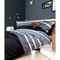 thumbnail image 3 of Janine Linge de Lit 2 Pcs - satin maco, Coton, Gris à Rayures 155x220 cm, 3 of 3
