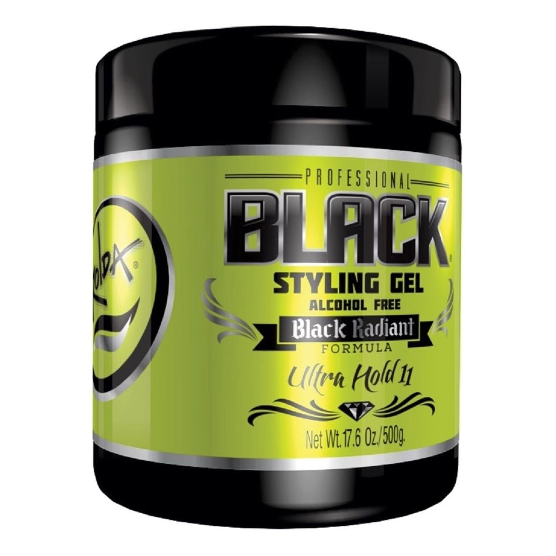 Rolda Black Styling Gel Ultra Strong Hold 11 500g 17.6oz