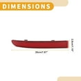 thumbnail image 4 of Reflector lateral trasero izquierdo de parachoques Unique Bargains No.A9108204800 para Mercedes Sprinter 1500 2500 2019-2022 Rojo, 4 of 7