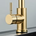 thumbnail image 6 of feetron Brushed Gold Kitchen Sink Faucet Touch On Sensor with Pull Down Sprayer Activated Mixer Tap, 6 of 8