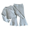 thumbnail image 6 of 5-6 Years Child Baby Boys Girls Pajama Set Kids Toddler Snug fit Basic Cotton Sleepwear pjs for Daily Children's Gift Set Girls Blue Tracksuit, 6 of 9