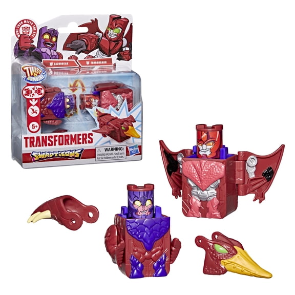 Transformers Toys Swapticons Terrorsaur and Lazorbeak Action Figures, 5