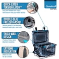 thumbnail image 3 of QuadraX 20QT Rotomolded Portable Hard Cooler for Camping, Fishing, Beach | Heavy Duty Insulated Ice Chest | Cold Retention 5 Days, 3 of 12