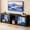 Black 55inch, variant on THAILE Black TV Stands for Living Room, Entertainment Center for TVs up to 65" with Glass Shelves & Carbon Fiber Finish
