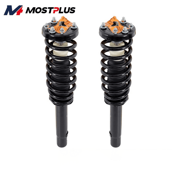 MOSTPLUS Pair Front Shock Struts w/ Coil Springs Assembly for 2009-2015 Honda Pilot 3.5L