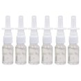 thumbnail image 1 of 6 Botellas Nasales De Vidrio De 10 Ml/0,34 Oz - Atomizadores De Niebla Fina Recargables Vacíos Portátiles Viales De Contenedor De Almacenamiento De Perfume De Maquillaje Cosmético (Transparente), 1 of 5