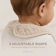 thumbnail image 6 of Comfy Cubs Muslin Cotton Baby Bibs, 4 Pack, Adjustable with Easy Snaps, Soft & Absorbent, Multicolor, 6 of 7