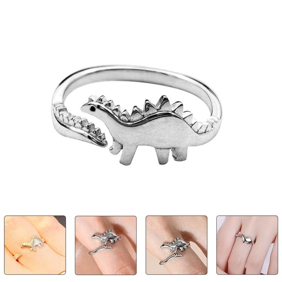 MUSEYA 1Pc Dinosaur Accessories Alloy Ring Unique Rings Women Teenagers