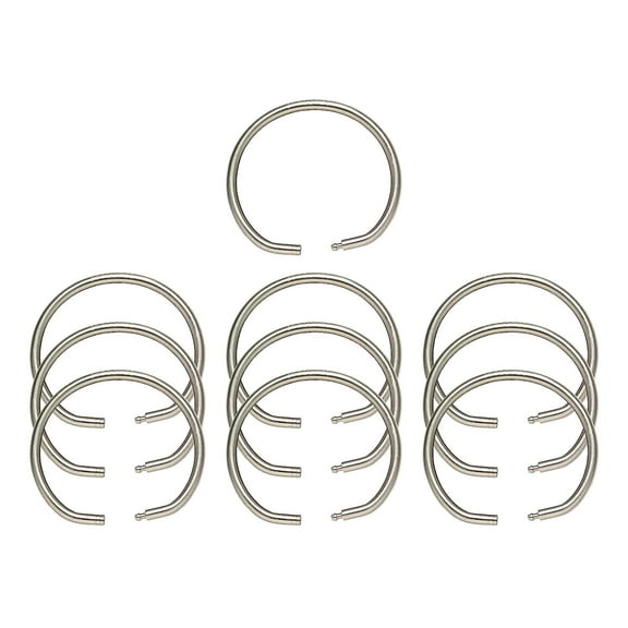 Key Systems, Inc. - 270 Tamper Proof Key Ring 2" Dia. (5 cm) 10 Pack, Silver