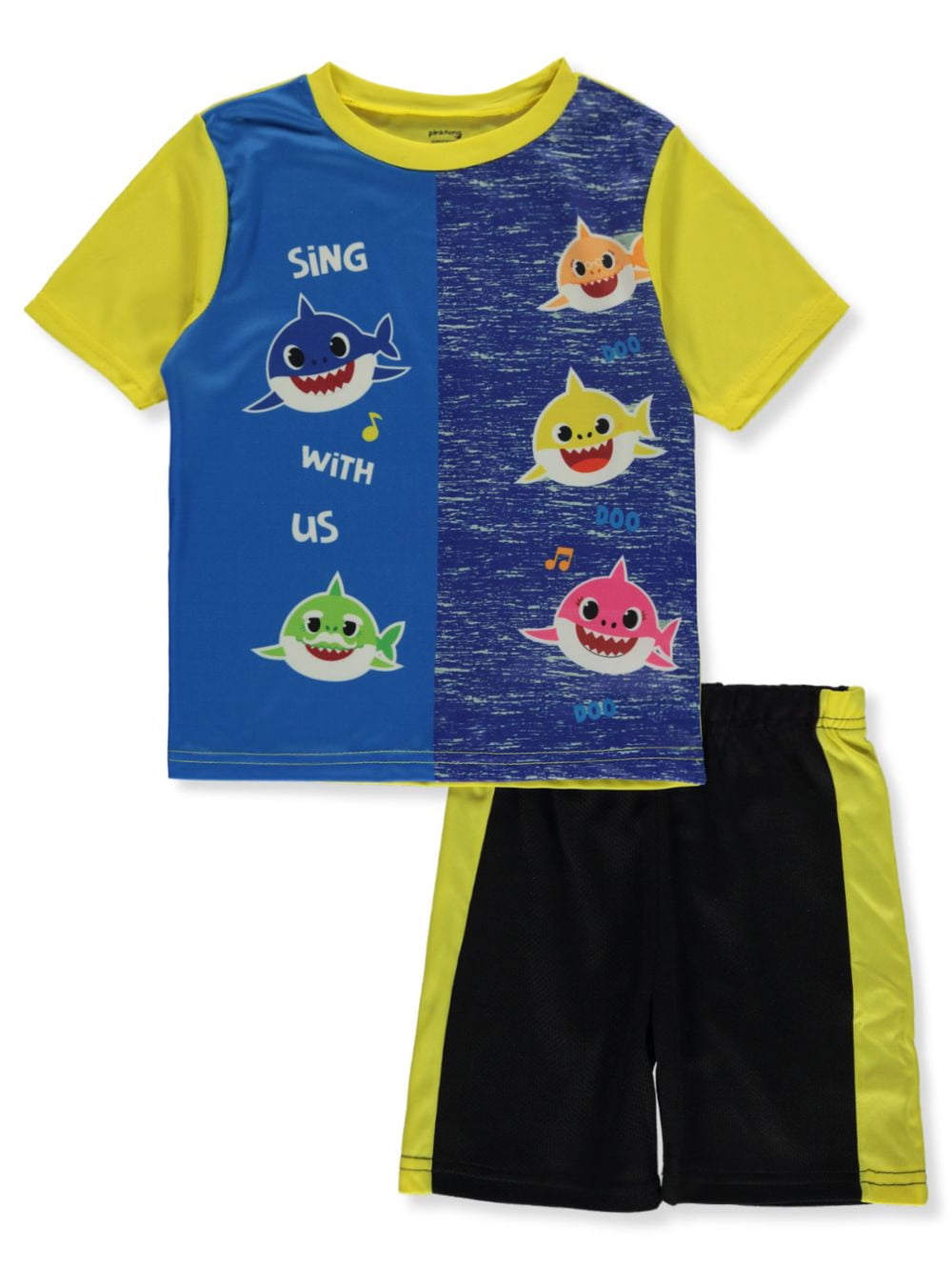 Baby Shark Boys' 2Piece Shorts Set Outfit blue/multi, 6 (Little Boys