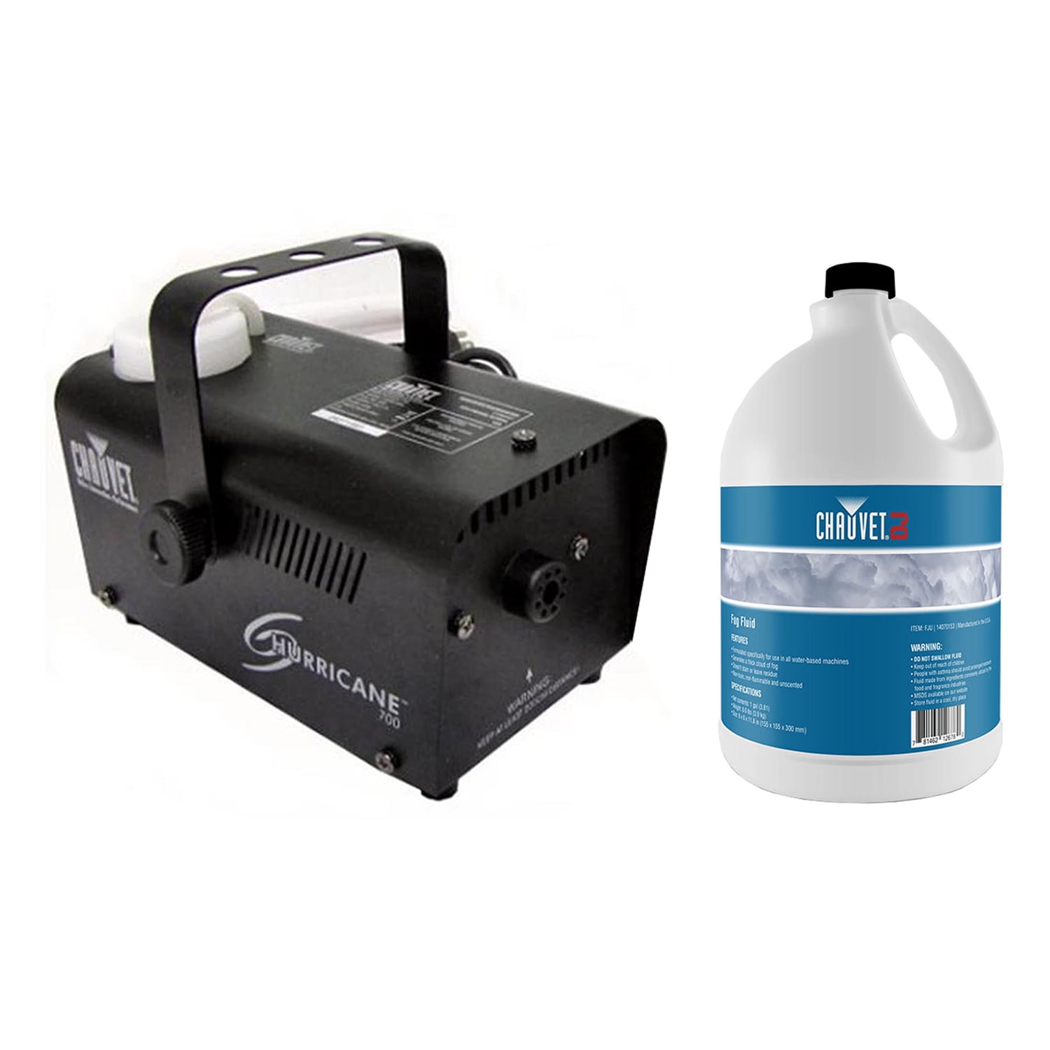 Chauvet DJ Hurricane Pro Fog Smoke Machine with 1 Gallon Bottle of Fog
