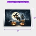 thumbnail image 5 of Happy Halloween Beagle Witch Pumpkins Bats 7x5in Folded Greeting Card Beagles Dog Lover Gifts Idea Single Note Card with Envelope - 13012, 5 of 5