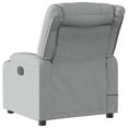 thumbnail image 6 of vidaXL Electric Massage Recliner Chair Light Gray Fabric, 6 of 9