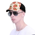 thumbnail image 4 of Lsque Hand Drawn Strawberry Printed Trucker Hat - Baseball Cap for Men Women - Breathable Mesh Side, Adjustable Fit - for Casual Wear, 4 of 7