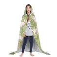thumbnail image 3 of Honeii Cute Rabbit And Flower Print Poncho Cape, Cloak Coat, Snuggly Hooded Wearable Blanket, Hooded Cape For Teenagers,Halloween Costumes-Small, 3 of 7