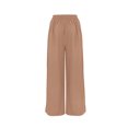 thumbnail image 4 of OIOLOYJM Women's Casual Pants Drawstring Color Block Side Striped Wide Leg Sweatpants Baggy Loose Jogging Workout Sweat Pants Stylish Gym Loungwear Beige M, 4 of 4