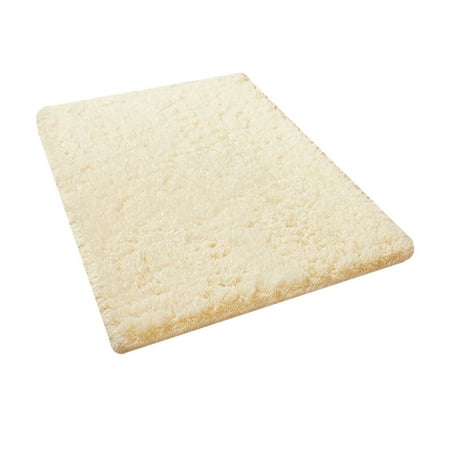 

BESTONZON Modern Rugs Living Room Carpet Bedroom Rug for Children Play Solid Home Decorator Floor Mat Carpet 60 x 90CM (Cream-coloured)
