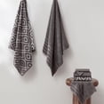 thumbnail image 2 of Modern Threads Oxford 6-Piece Yarn Dyed Adult Cotton Bath Towel Set, Gray, 2 of 7