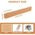 thumbnail image 2 of 8Pcs Felt Pin Board Bar Strips Wheat Self-Adhesive Bulletin Board Sticky Notes Rectangle with 40Pcs Iron Map Pins for Memo Notepads Photos Notes Classroom Home Office Schedules Wall Decor, 2 of 9