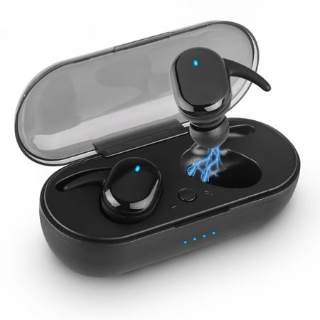 Wireless Bluetooth Earbuds 5.0, EEEKit in-Ear Noise Reduction Headphones Touch TWS Mini Earphones Deep Bass Sound Earphones for Running Gym Workout Compatible with iPhone 11/11 Pro Samsung
