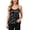 A-Black467, variant on Womens Sequin Decor Camisole Sleeveless V Neck Pullover Tank Top Shiny Glamorous Party Camisoles