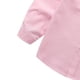 thumbnail image 4 of Camisa de Manga Larga Azul Claro Mujeres Unisex de Color Sólido con Botones con Detalles de Contraste Blanco para Niños Medio a Grande Blanco de Manga Larga para las Mujeres, 4 of 7