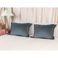 thumbnail image 6 of Unique Bargains Velvet Pillow Cases Pillow Covers with Zipper Closure 2pcs Queen Dark Gray, 6 of 7